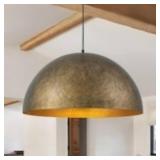 PCover 65cm brushed Brass Dome Light with 4 socket
