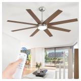 Fanbulous 65" Brushed Nickel Ceiling Fan