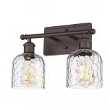 14 in. 2-Light Oil Rubbed Bronze Vanity Light