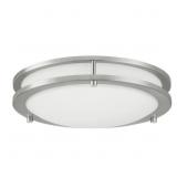 Flaxmere 12" Brushed Nickel LED Flush Mount