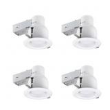 4-Pack 4" White Recessed Lighting Kit