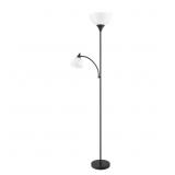 Hampton Bay 70 in. Black Torchiere Lamp