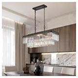 Crysia 34 in. 11-Light Crystal Chandelier
