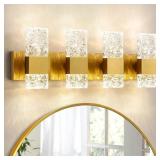 Epinl Gold Vanity Light Fixtures 4-Light 40W