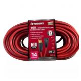 100 ft 14/3 Medium Duty Ext. Cord, Red/Black