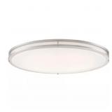DC Series 32 in. 1-Light Brushed Nickel Mount