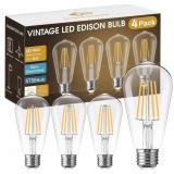 DORESshop Vintage LED Edison Bulbs 6W 2700K