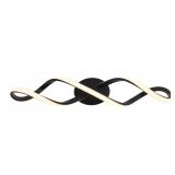 Swirl 27 in. Black LED Vanity Light Bar