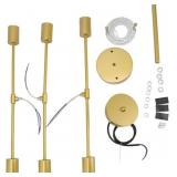 Golden Industrial 6-Light Semi-Flush Mount