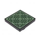 9 in. Plastic Drainage Catch Basin Green