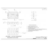 JD2102SBL 1-3/4" RECESSED FLUSH COVER