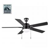 Corwin 52" Matte Black LED Fan w/ Light