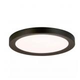 Calloway 19 in. Matte Black LED Flush Mount