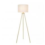 Quinby 58 in. Gold Tripod Floor Lamp Shade