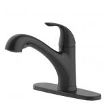 Glacier Bay Single-Handle Faucet Black, Sprayer