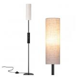 65 in. Minimalist Black Floor Lamp with Shade
