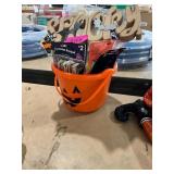 Halloween Bucket Filled W/ Halloween Themed Items
