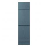 2ct BLUE, BLACK 15 in. x 67 in. Shutters Pair