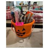 Halloween Bucket Filled W/ Halloween Themed Items