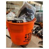 Halloween Bucket Filled W/ Halloween Themed Items