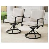 Crosley Kaplan 2pc Outdoor Swivel Chair Set