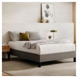 Nectar Bed (Frame only)Twin, Grey, 8" Legs
