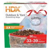 FlexPro 33 gal Clear Trash Bags (50)