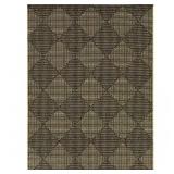 Chasewood Dark Brown 8x10 Geometric Rug
