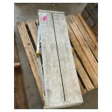 Fold out metal bench