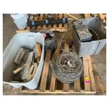 Dry wall tools, barb wire, hardware