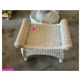Wicker bench