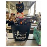 Halloween Bucket Filled W/ Halloween Themed Items