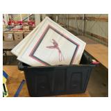 Wall art, totes with lids