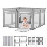 VEVOR Baby Playpen 78.7x70.1 Foldable Yard