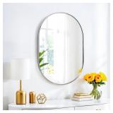 SCWF-GZ 30x20 Runway Mirror Wall Mount Silver