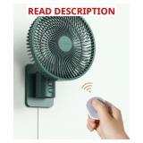 Wall Mounted Oscillating Fan with Remote