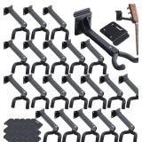 Therwen 20 Pcs Guitar Hanger Wall Mount Hooks