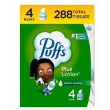 Puffs Plus Lotion Facial Tissue - 4pk/72ct