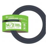 100 ft 14/2 Black Landscape Lighting Wire