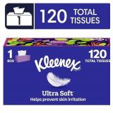 Kleenex Ultra Soft 3-Ply Tissues, 1 Pack (120)