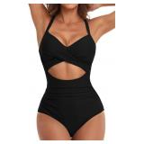 Eomenie XL Damen Push-up Badeanzug