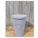 12ct Starbucks White Studded Siren Tumbler 16oz