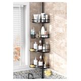 Adjustable Pole Shower Caddy: Rustproof