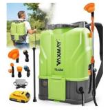 VAXMAY Battery Powered Backpack Sprayer 4.2 Gallon