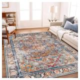 CHAMPLANT 6x9 Washable Vintage Rug Boho
