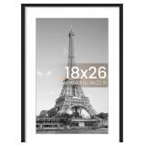 upsimples 18x26 Picture Frame, Black 1 Pack