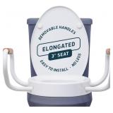 Lunderg Solva Raised Toilet Seat with Handles