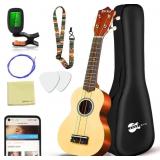Everjoys Soprano Ukulele Starter Kit 21"