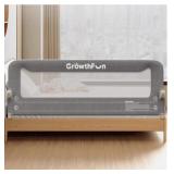 Growthfun 71" Toddler Bed Guard Rail, Grey