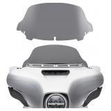 10.5" Smoke Wave Windshield for Harley Touring